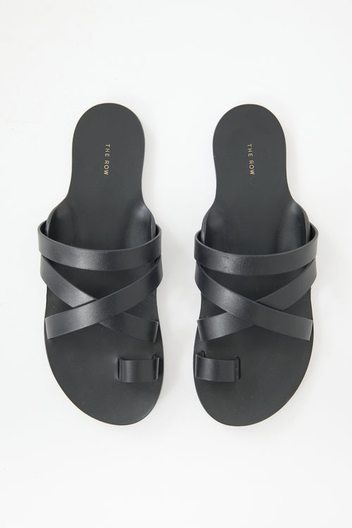 The Row Leather Kris Sandal