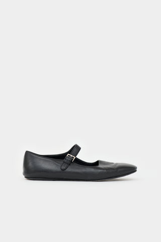 The Row Leather Mary Jane  Flat