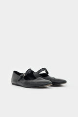 The Row Leather Mary Jane  Flat