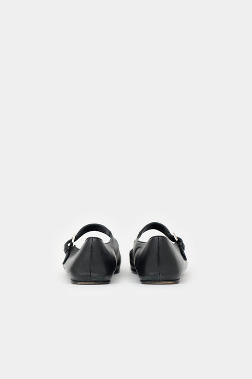 The Row Leather Mary Jane  Flat