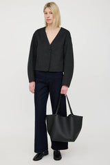 The Row Leather Park Three Tote Bag