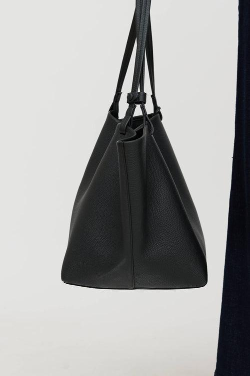 The Row Leather Park Three Tote Bag