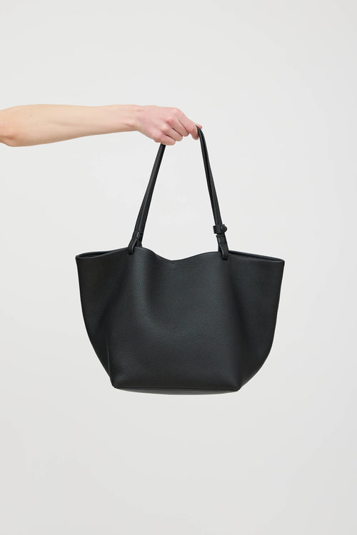 The Row Leather Park Three Tote Bag