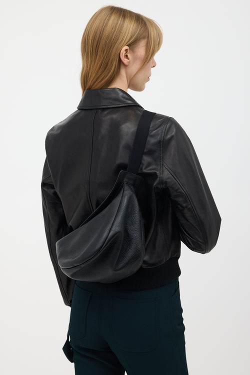 The Row Leather Slouchy Banana Bag