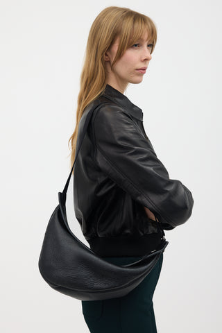 The Row Leather Slouchy Banana Bag
