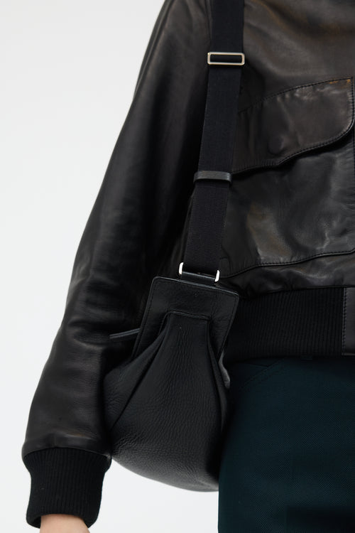 The Row Leather Slouchy Banana Bag