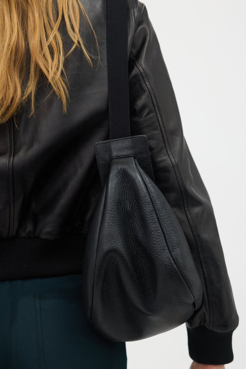 The Row Leather Slouchy Banana Bag