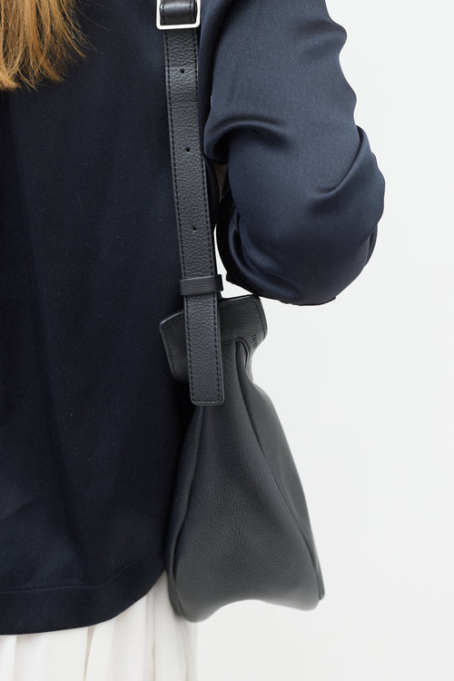 The Row Leather Small Slouchy Banana Bag