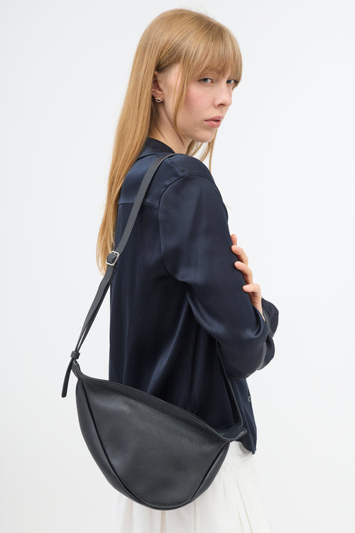 The Row Leather Small Slouchy Banana Bag