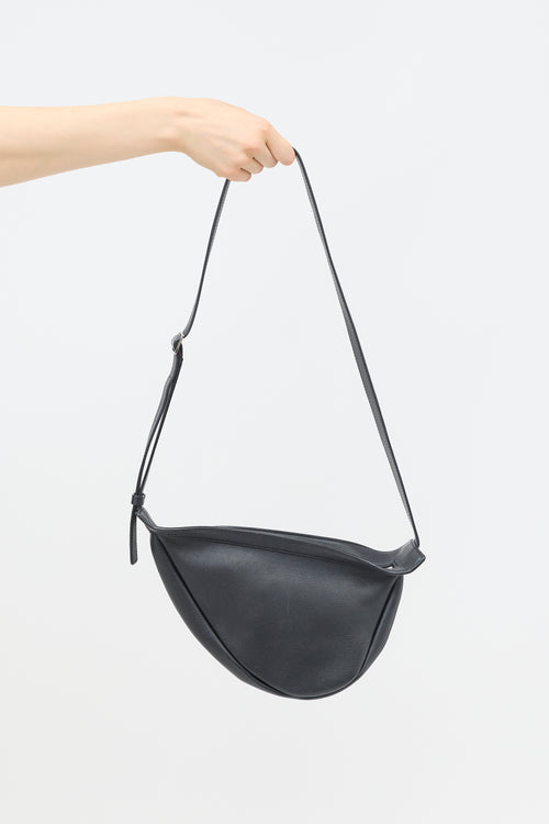 The Row Leather Small Slouchy Banana Bag