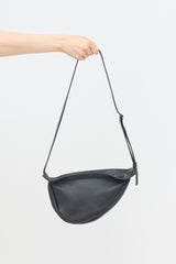 The Row Leather Small Slouchy Banana Bag