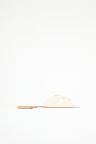 The Row Leather Soft Knot Sandal