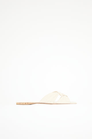 The Row Leather Soft Knot Sandal