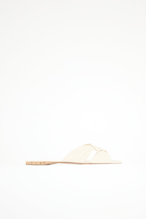 The Row Leather Soft Knot Sandal