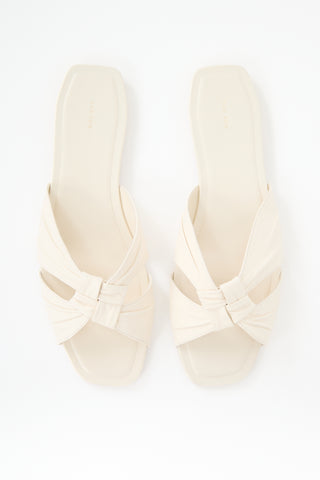 The Row Leather Soft Knot Sandal