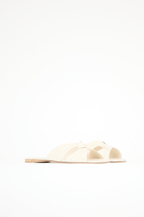 The Row Leather Soft Knot Sandal