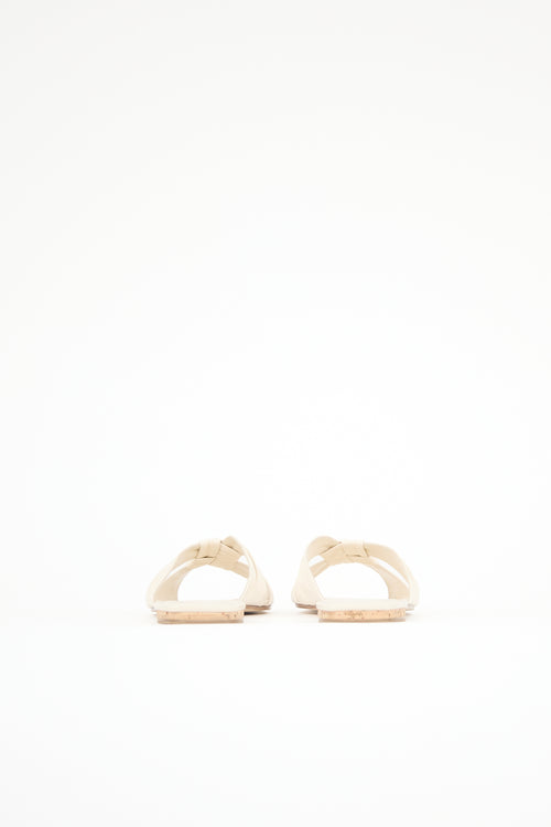 The Row Leather Soft Knot Sandal