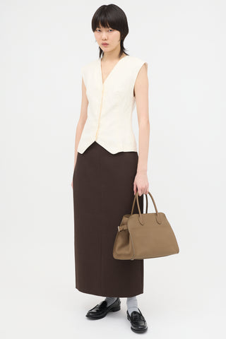 The Row Leather Soft Margaux 12 Bag