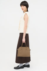 The Row Leather Soft Margaux 12 Bag