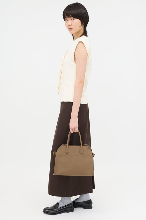 The Row Leather Soft Margaux 12 Bag