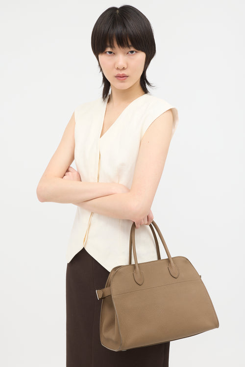 The Row Leather Soft Margaux 12 Bag