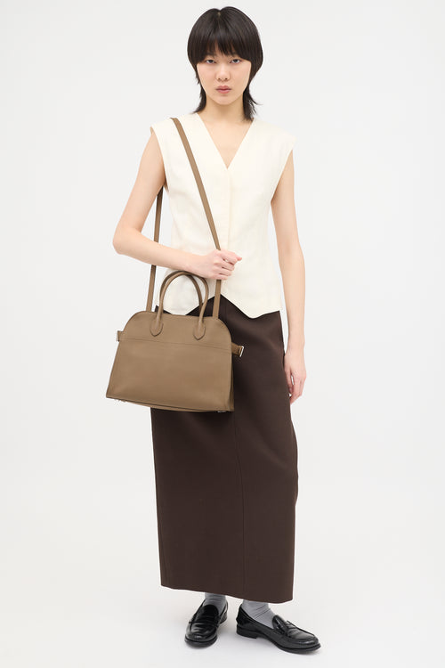 The Row Leather Soft Margaux 12 Bag