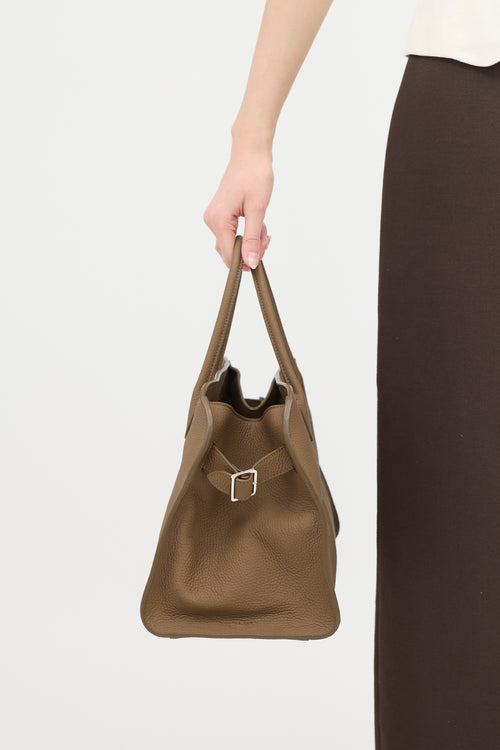 The Row Leather Soft Margaux 12 Bag