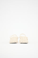 The Row Leather Woven Mule