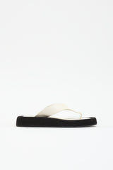 The Row Leather & Suede Ginza Sandal