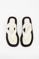 The Row Leather & Suede Ginza Sandal