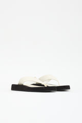 The Row Leather & Suede Ginza Sandal
