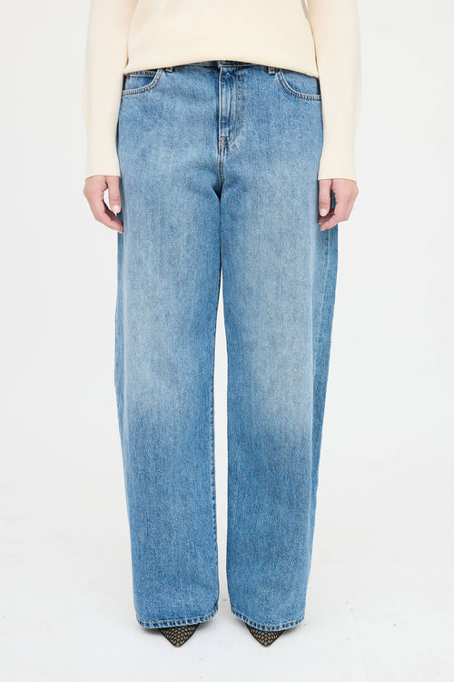 The Row Light Wash Wide Leg Jean