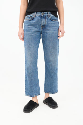 The Row Medium Wash Straight Leg Jeans