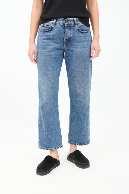 The Row Medium Wash Straight Leg Jeans