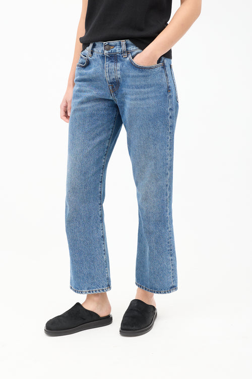 The Row Medium Wash Straight Leg Jeans