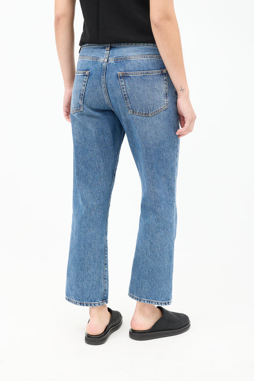 The Row Medium Wash Straight Leg Jeans