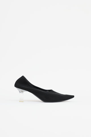The Row Mesh Lucite Heel Pump