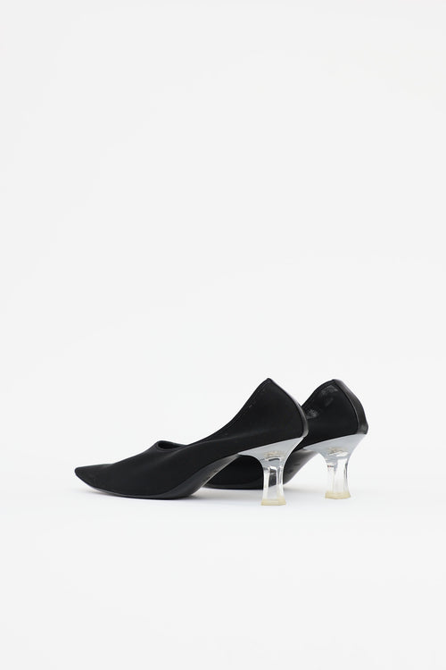 The Row Mesh Lucite Heel Pump