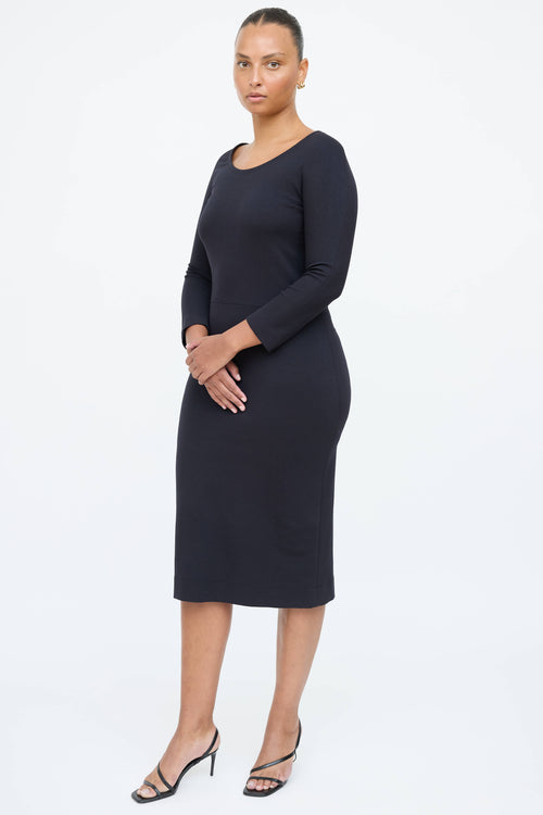 The Row Long Sleeve Midi Dress