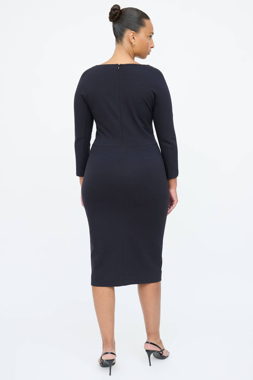 The Row Long Sleeve Midi Dress
