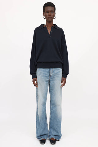 The Row Corzas Polo Sweater