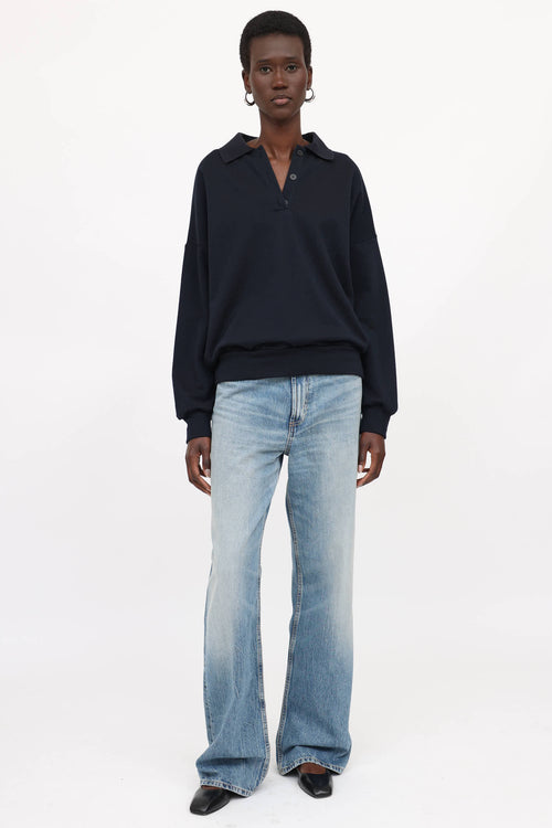 The Row Corzas Polo Sweater