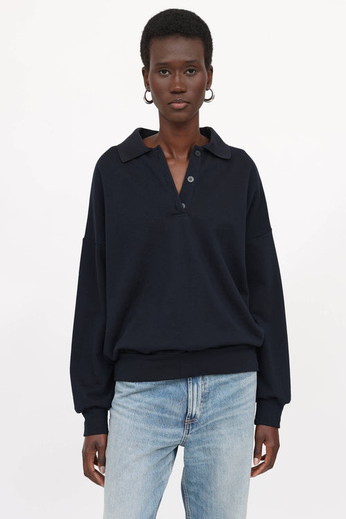 The Row Corzas Polo Sweater
