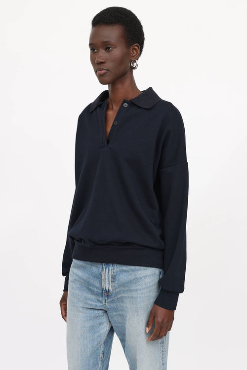 The Row Corzas Polo Sweater