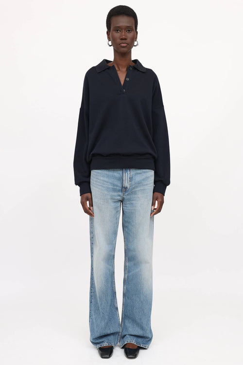 The Row Corzas Polo Sweater