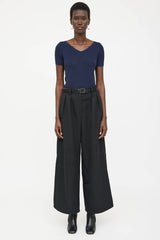 The Row Ribbed V-Neck T-Shirt