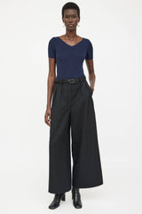 The Row Ribbed V-Neck T-Shirt