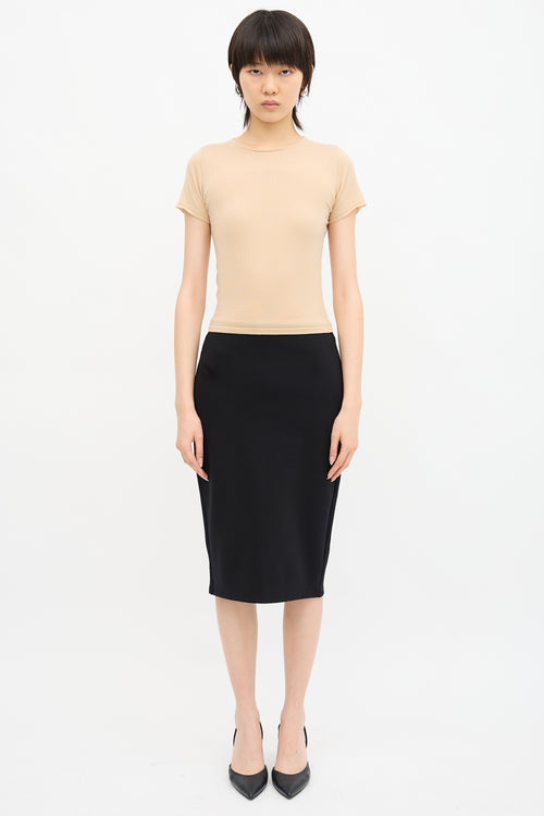 The Row Neoprene Midi Skirt
