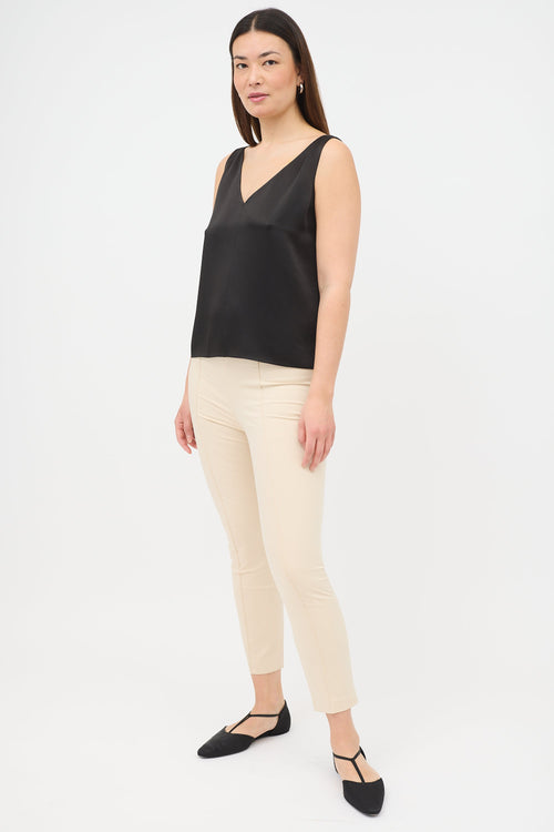 The Row Pintuck Slim Trouser