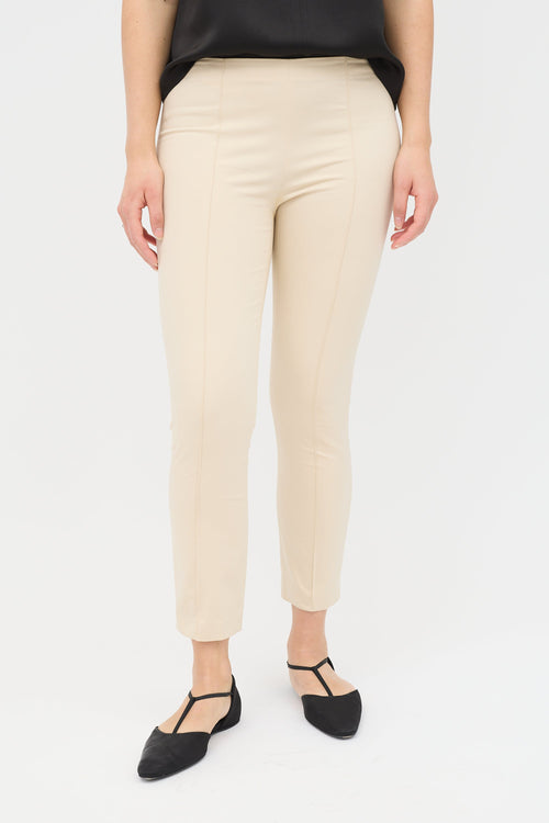 The Row Pintuck Slim Trouser